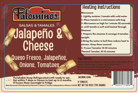 Jalapeño & Cheese Tamales (Rajas)